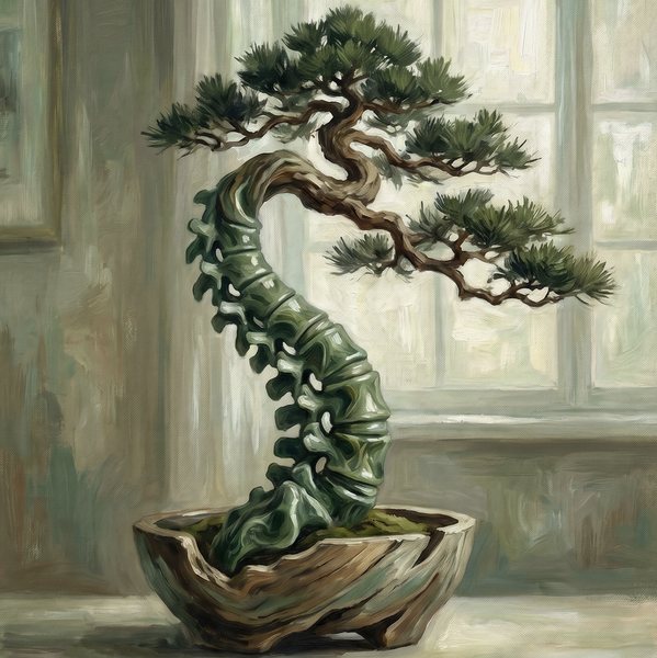 Bonsai Vertebra, Medsan : la colonne vertébrale